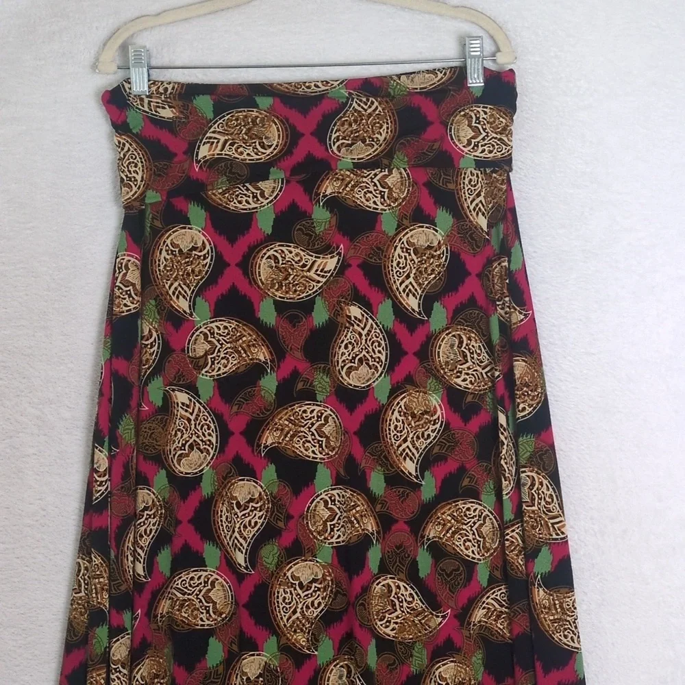 LuLaRoe Womens‎ Paisley Gypsy Boho Skirt Size M